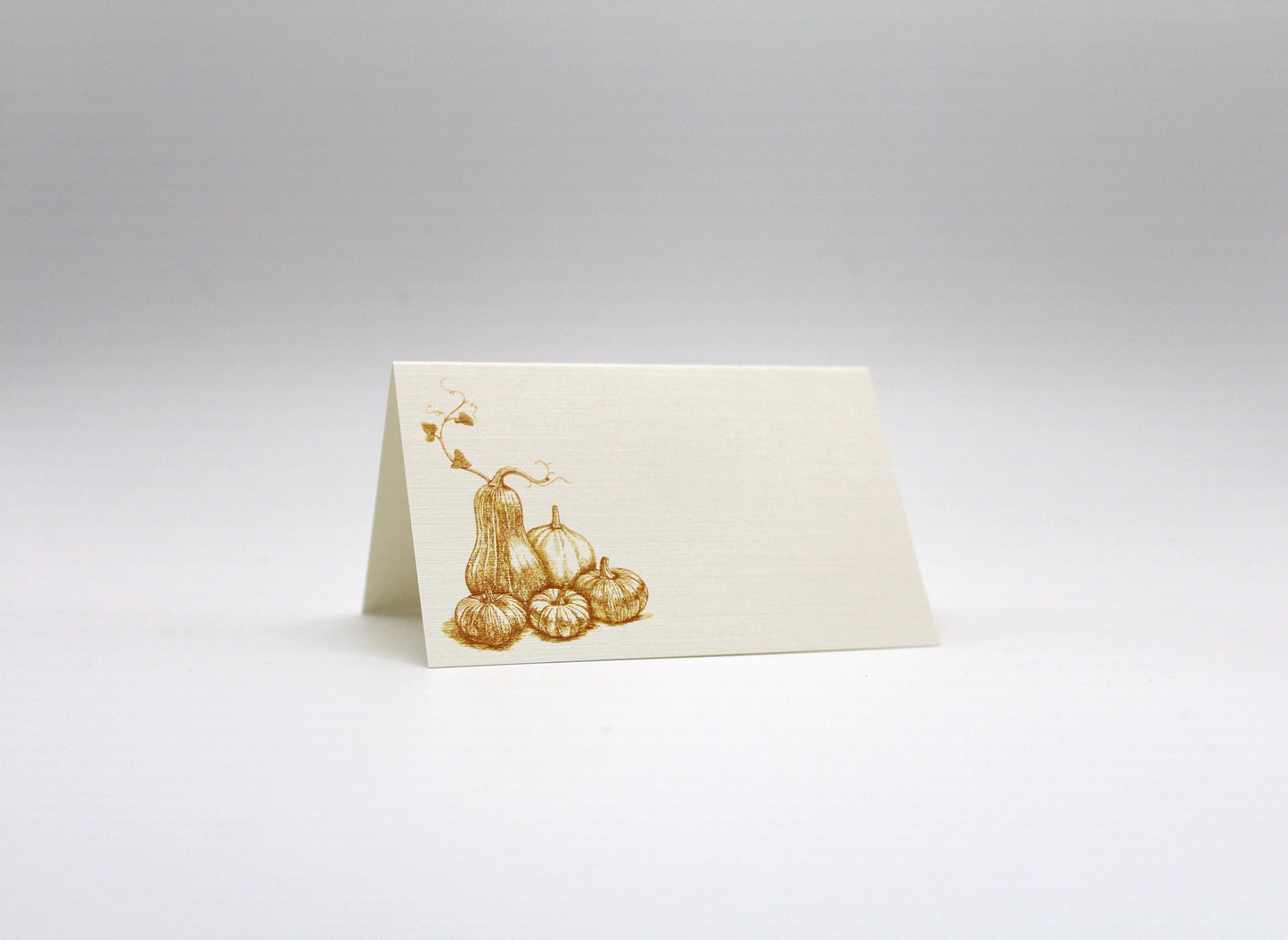 Autumn Harvest Place Cards – Double-sided Table Tents (Set of 12)