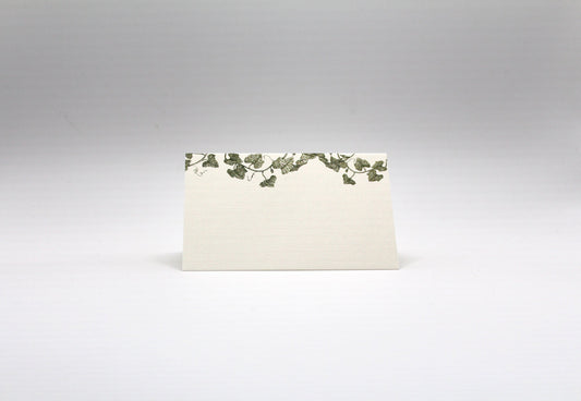 Vine Place Cards – Double-sided Table Tents (Set of 12)