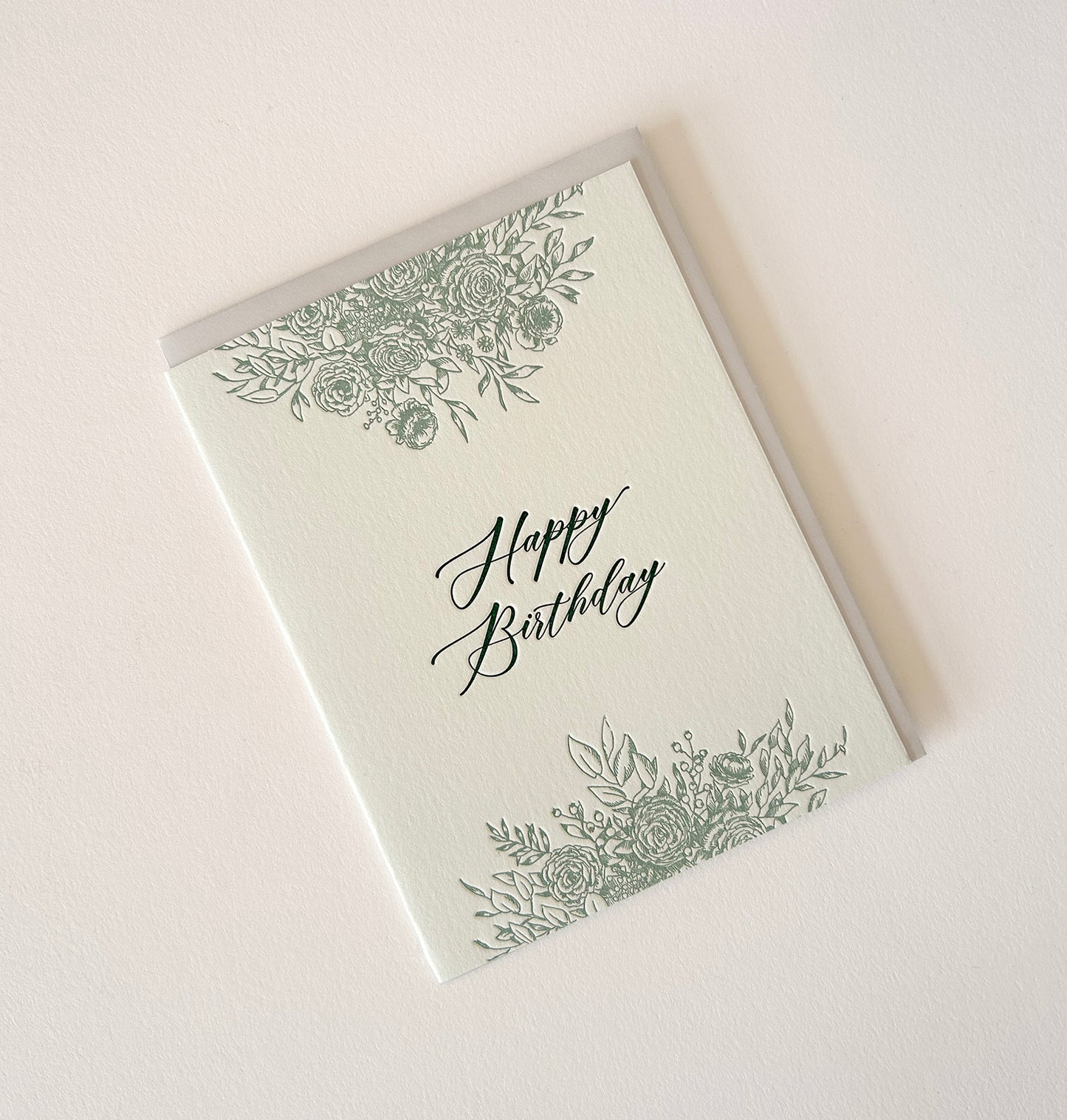 Happy Birthday Letterpress Greeting Card