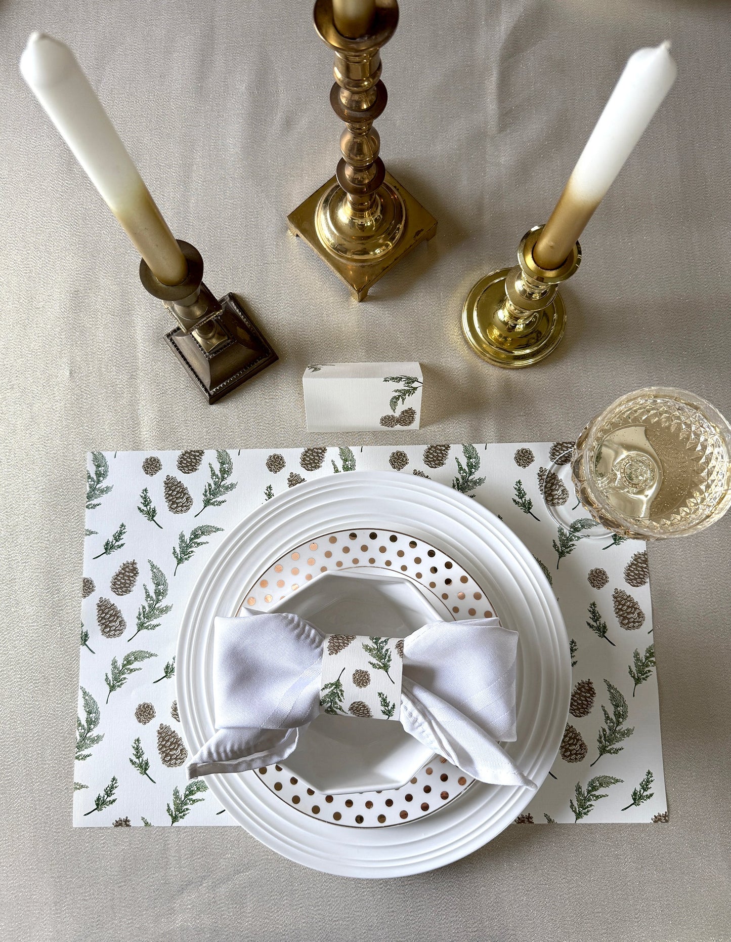 Pinecone & Juniper Placemats (Set of 12)