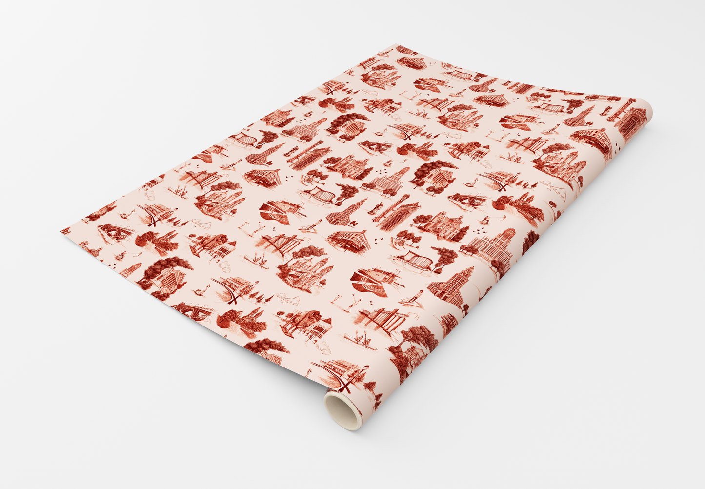 Toile de Buffalo Wrapping Paper