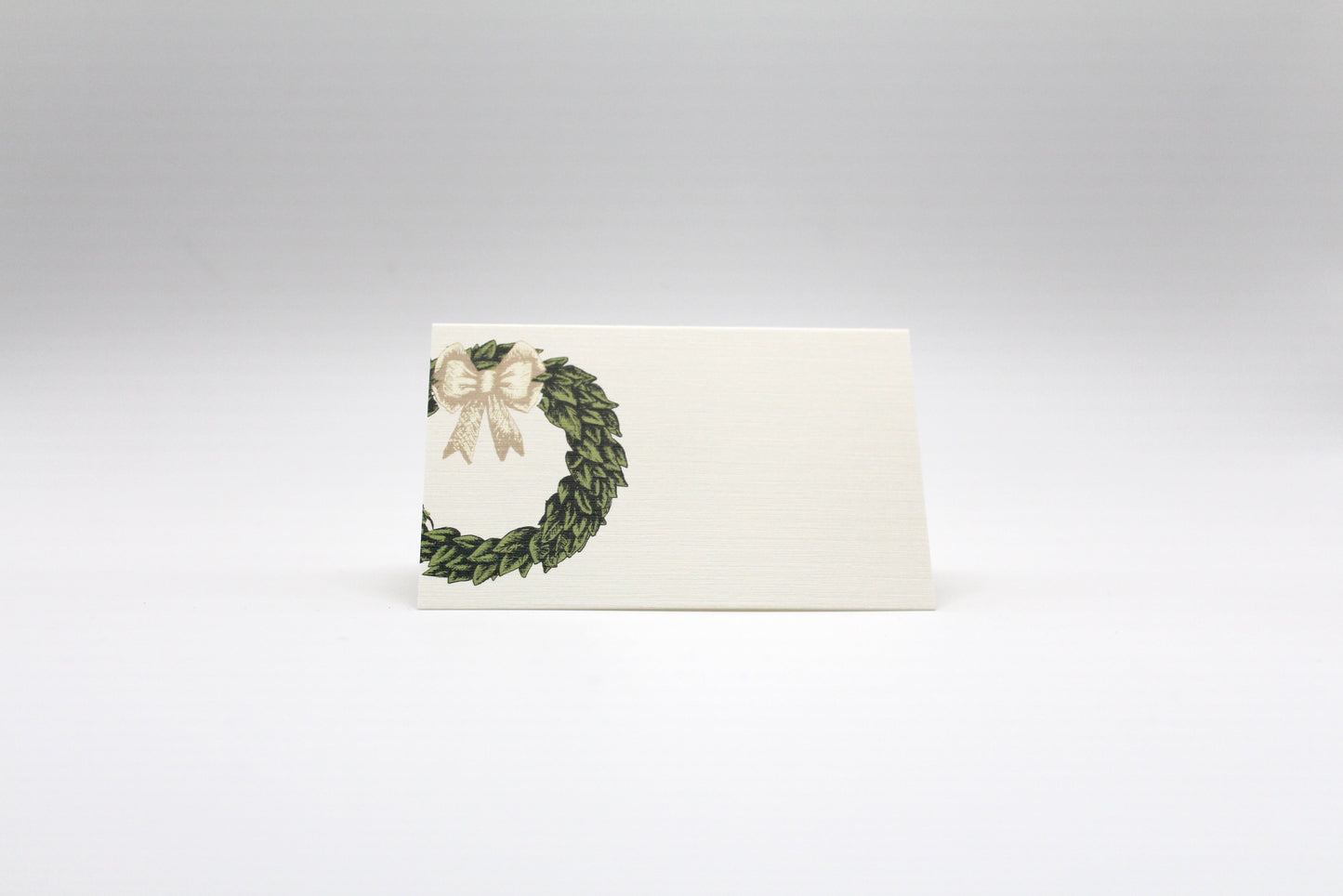 Wreath Place Cards – Double-sided Table Tents (Set of 12)