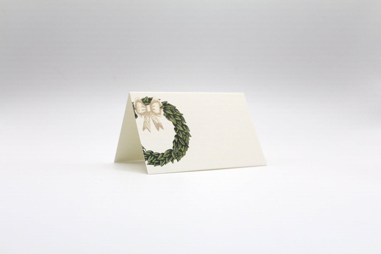 Wreath Place Cards – Double-sided Table Tents (Set of 12)