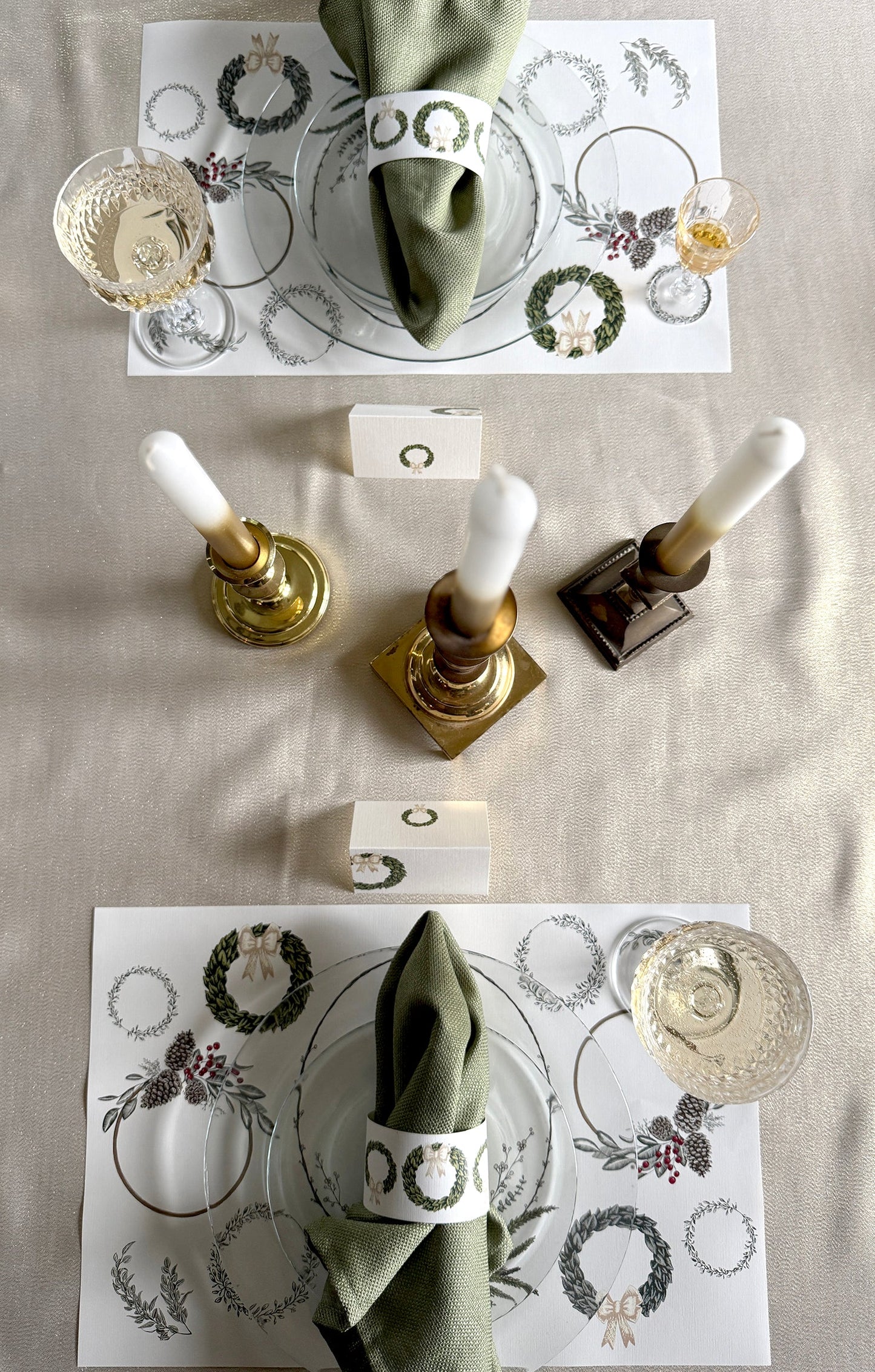 Wreath Napkin Bands (Set of 12)