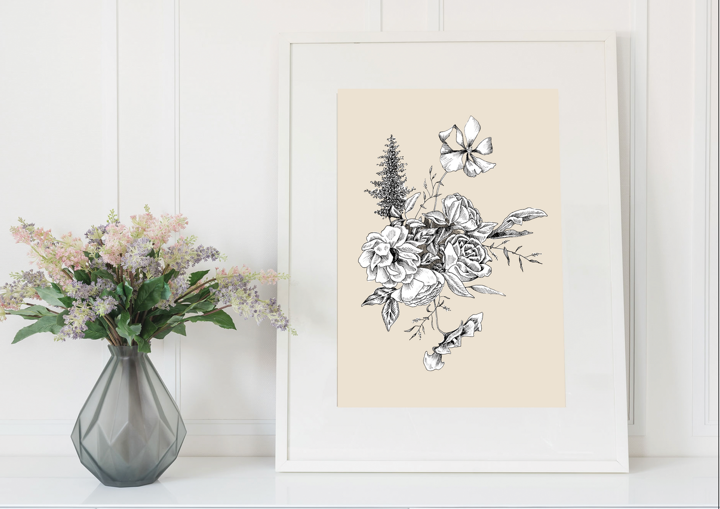 Digital butter floral print by Rust Belt Love
