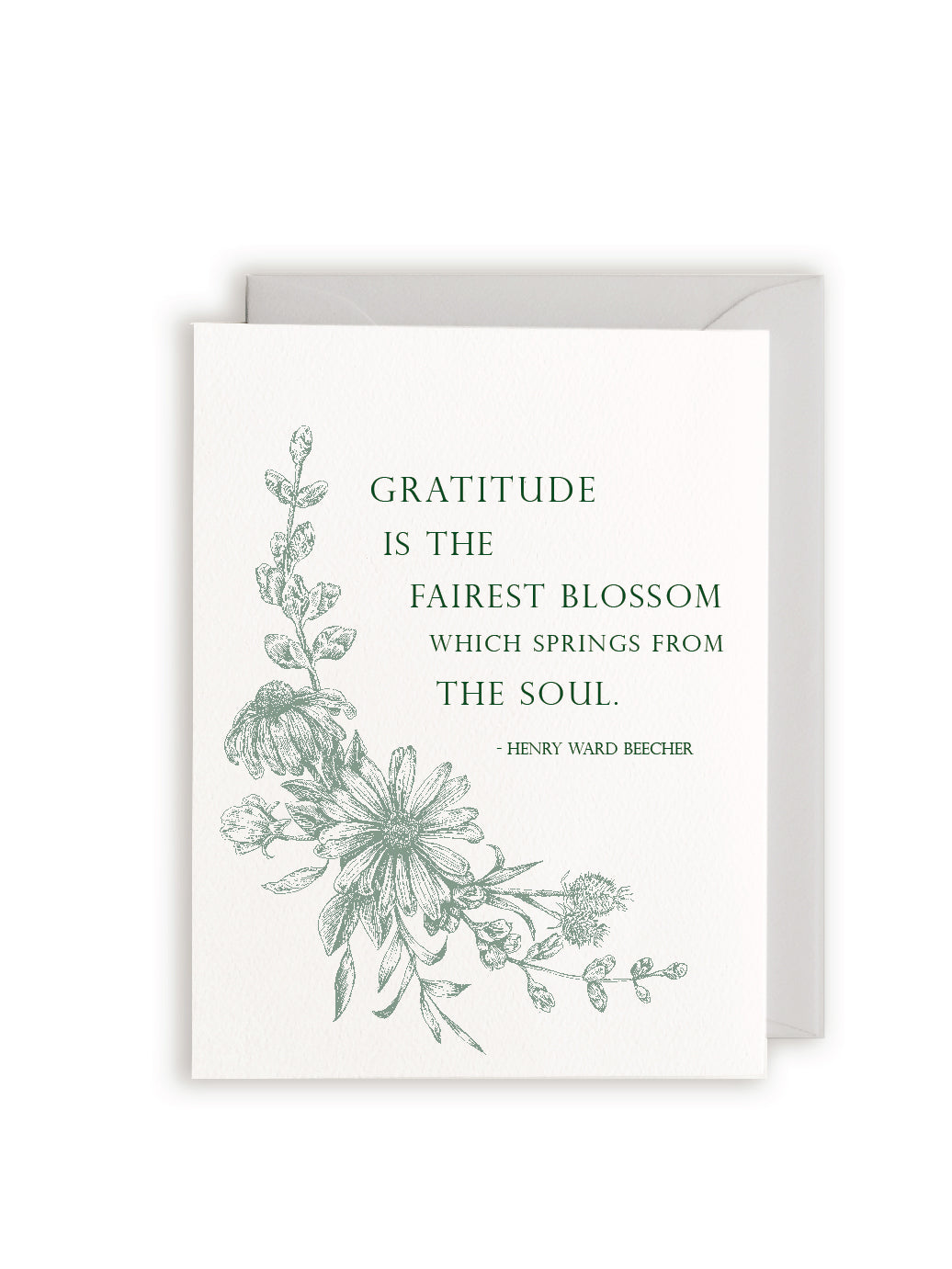 Gratitude Letterpress Greeting Card
