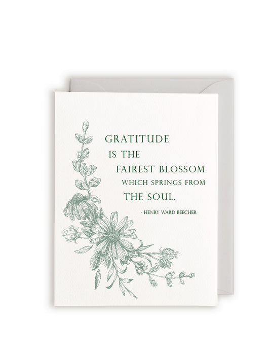 Gratitude Letterpress Greeting Card