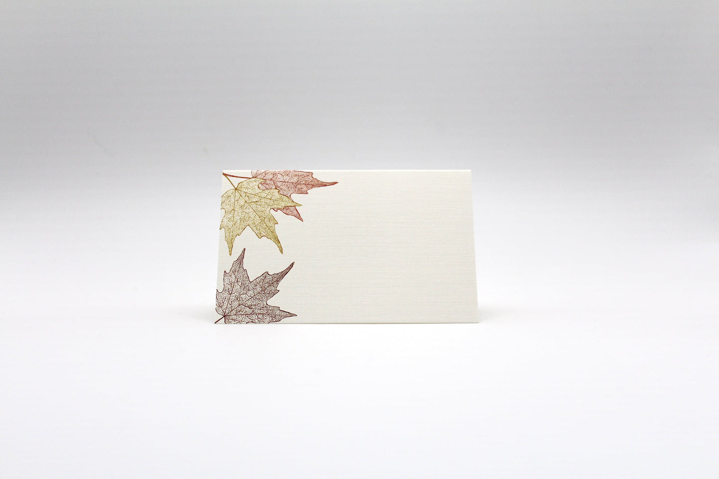 Autumn Leaves Place Cards- Double-sided Table Tents (Set of 12)