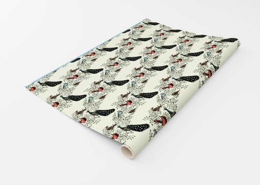 Vines & Bird Wrapping Paper