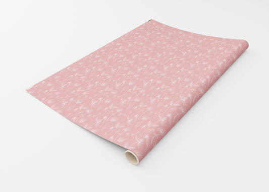 Blush Floral Wrapping Paper