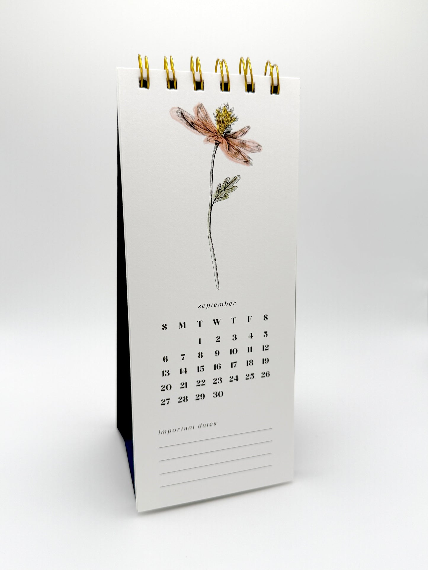 2026 Botanical Desk Calendar – Spiral Bound