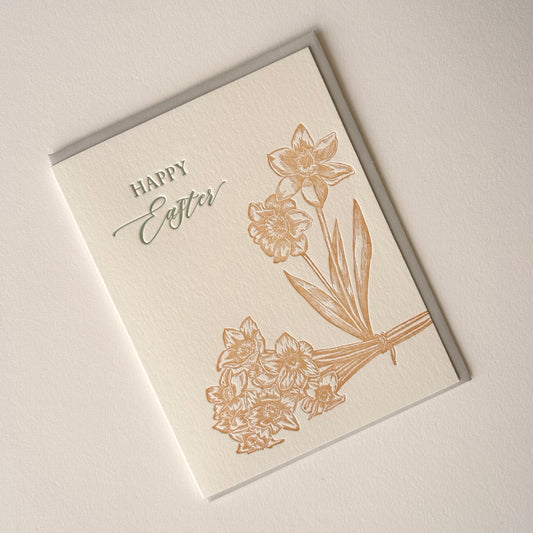 Happy Easter Letterpress Greeting Card
