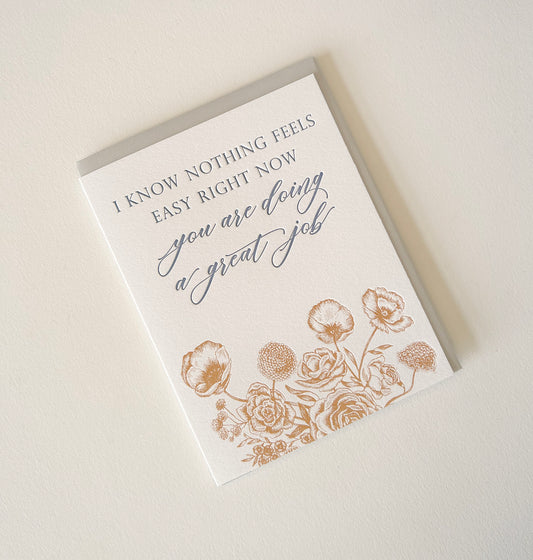 You're Doing a Great Job - Encouragement Greeting Card