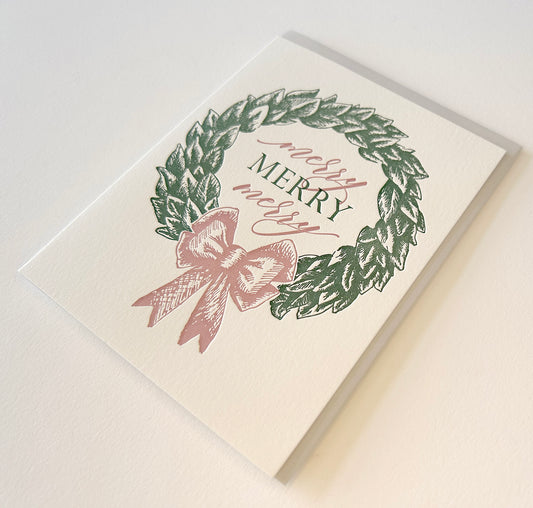 Merry Merry Merry Boxed Holiday Letterpress Cards