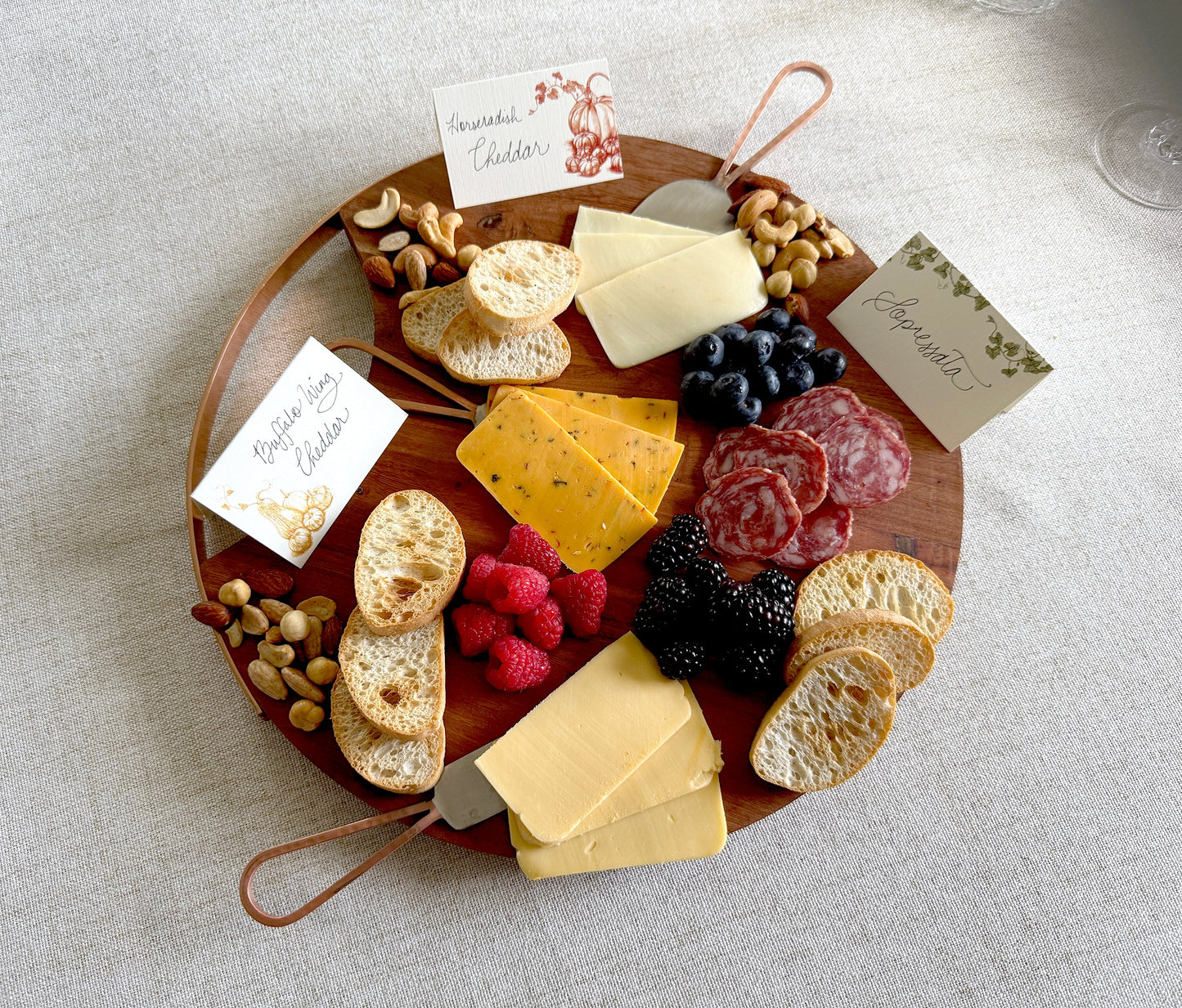 Autumn Harvest Place Cards – Double-sided Table Tents (Set of 12)