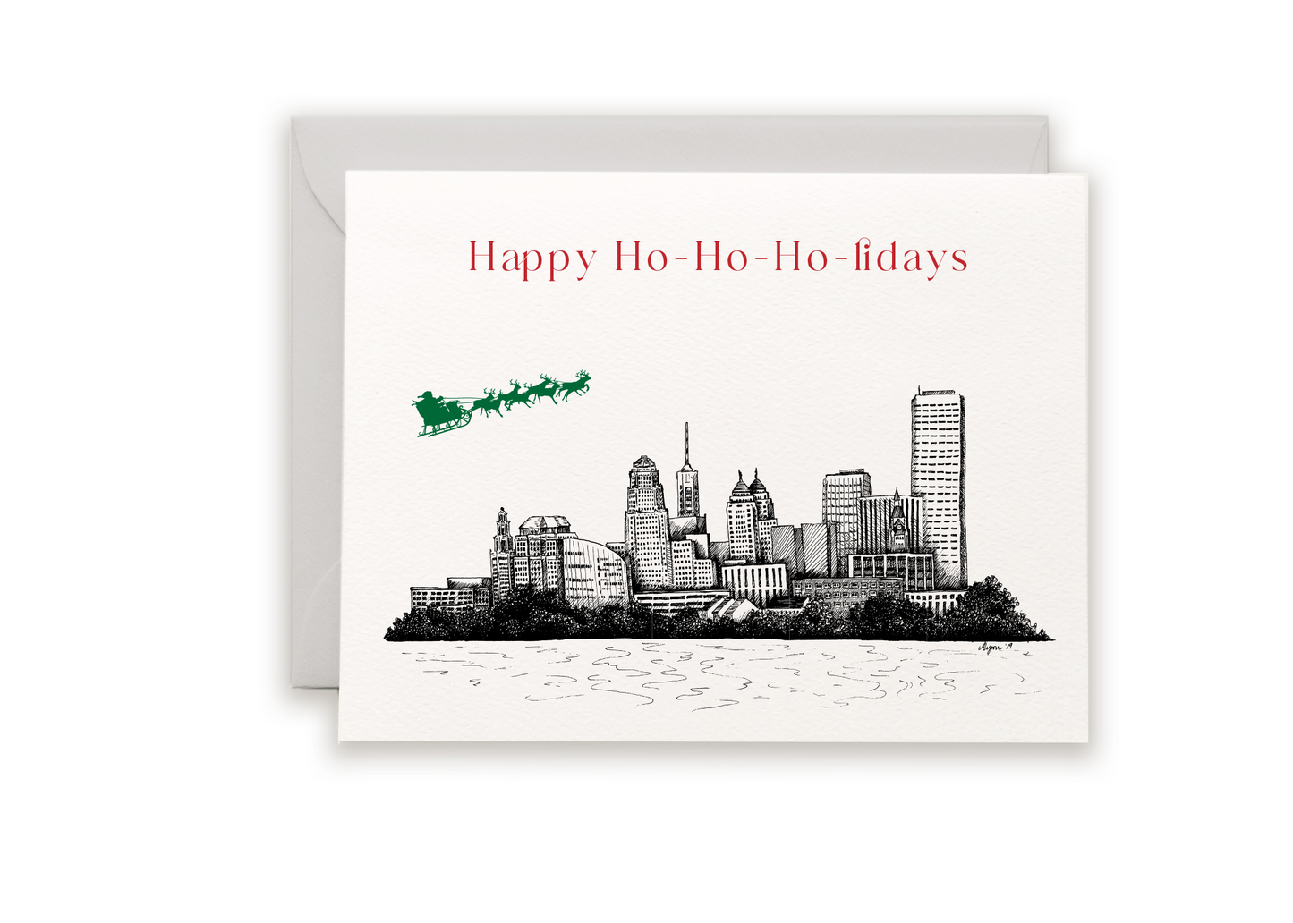 Buffalo Holiday Letterpress Greeting Card Pack