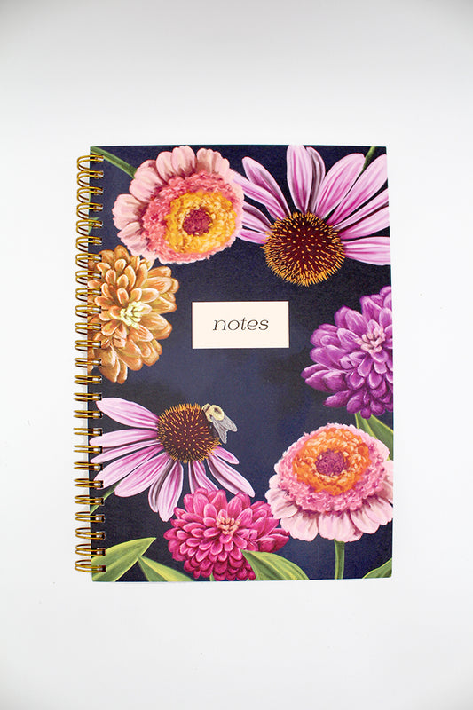 Floral Spiral Notebook