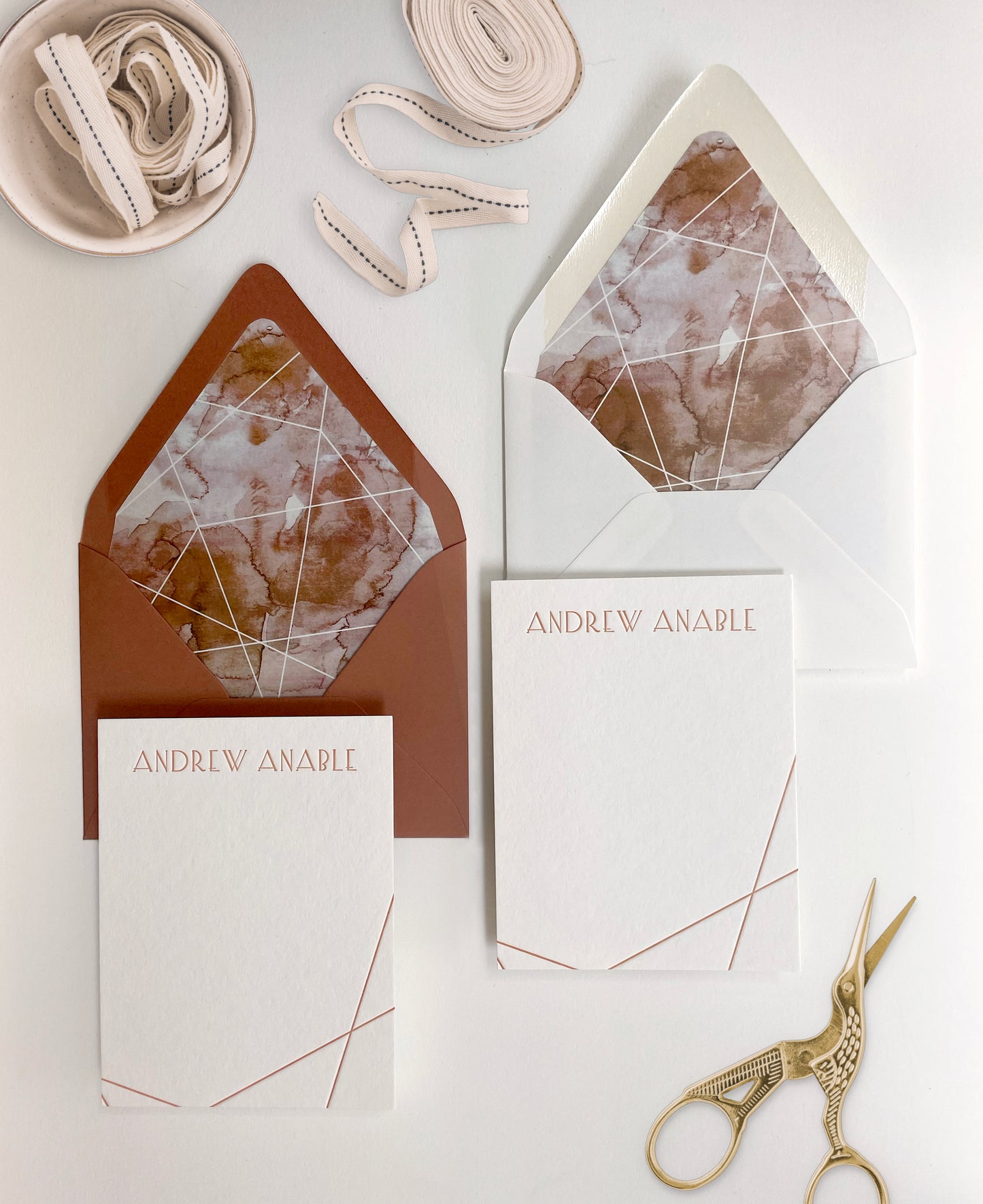 July Semi-Custom Stationery: Art Deco Splash