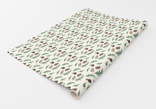 Buffalo Pine Wrapping Paper