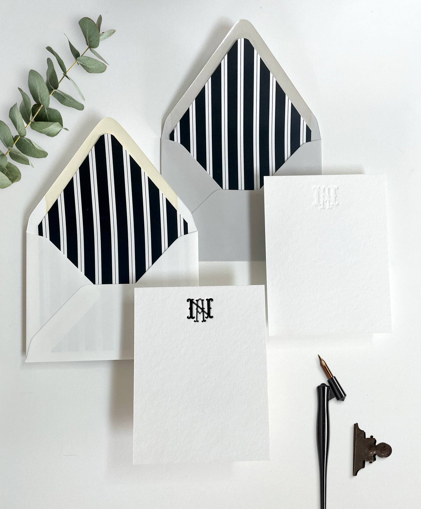 September Semi-Custom Stationery: Classic Monogram