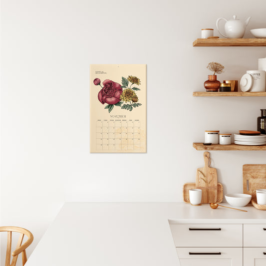 2023 Floral Wall Calendar