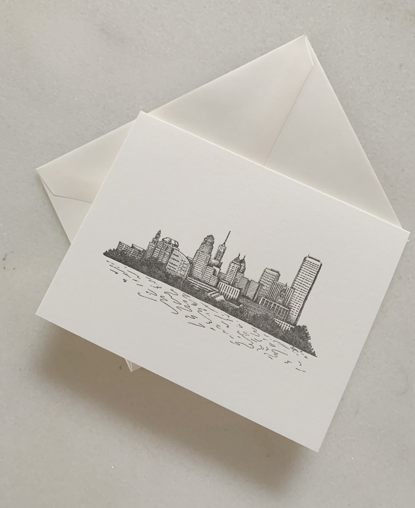 Buffalo Skyline Letterpress Card Pack