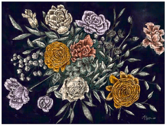 Floral 500 Piece Puzzle